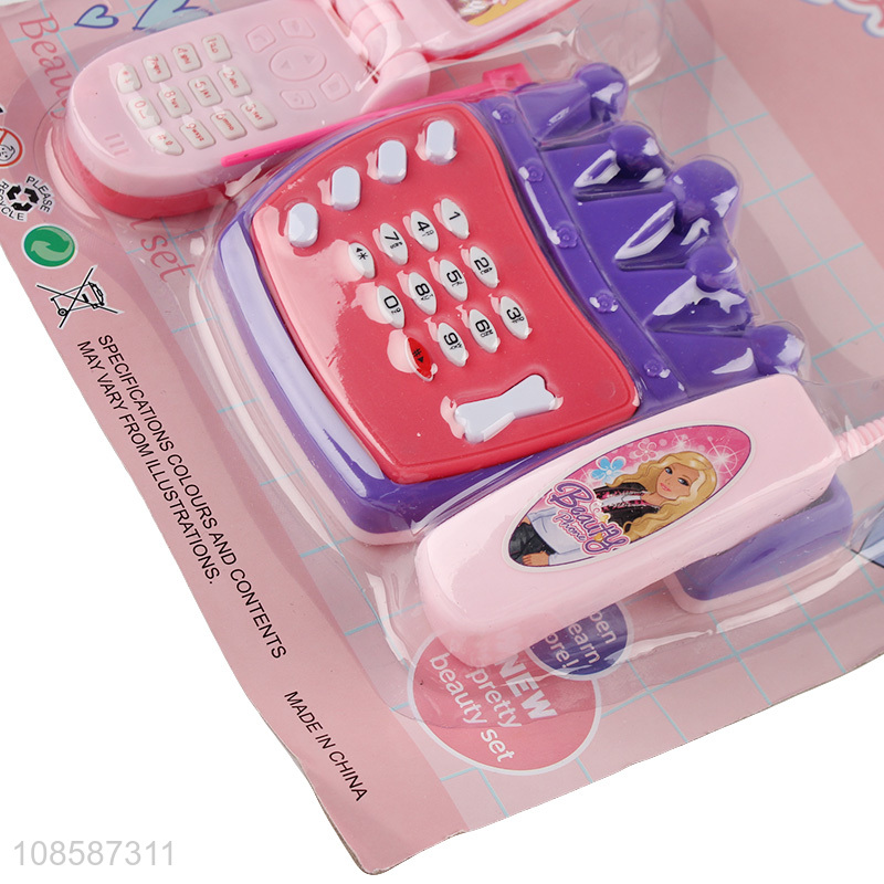 Wholesale kids boys girls mobile phone toy with music and light