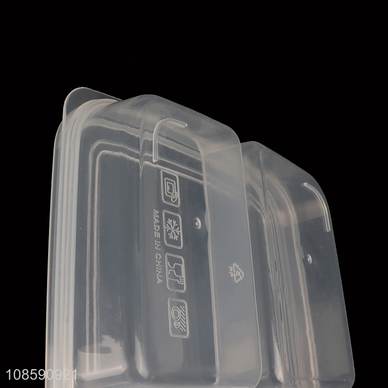 New products portable food grade 4 compartment storage box with lid