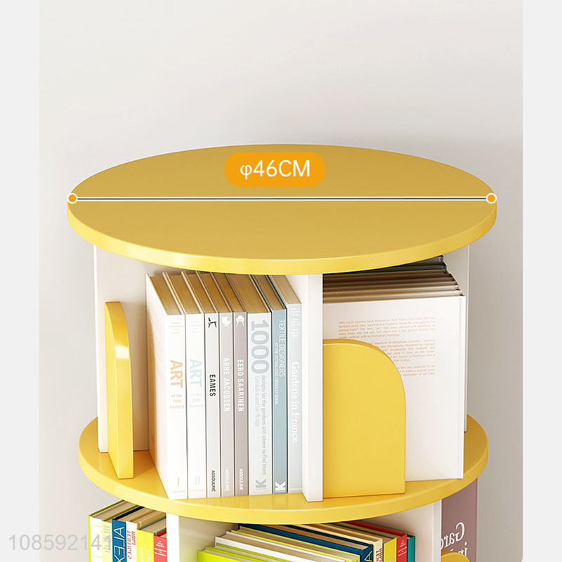 New product 5-tier rotating bookcase storage cabinet for kids