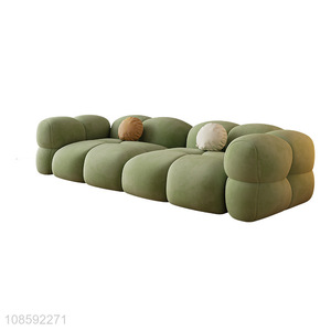 Hot selling apartment living room fabric sofa combina