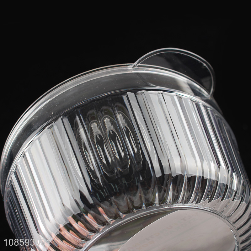 Top quality round transparent refrigerator food storage box