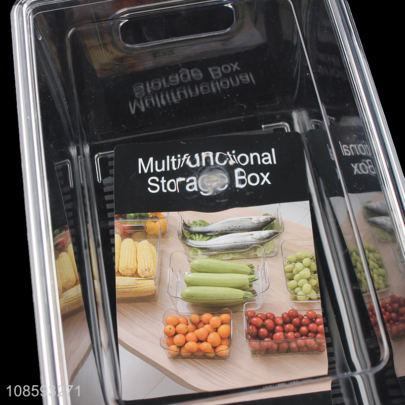 Top sale large capacity refrigerator storage box with lid