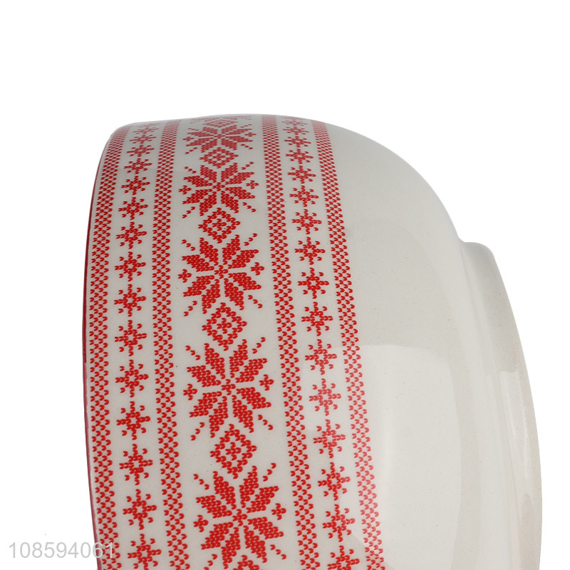 New product Christmas ceramic bowl holiday ice ceram bowl