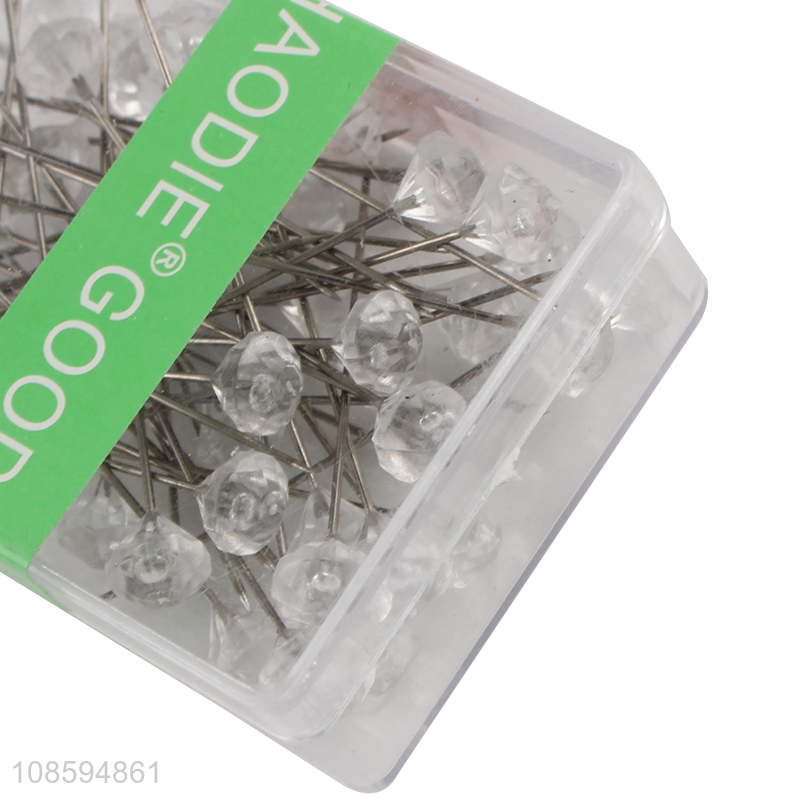 Factory price acrylic straight head dressmaking pins