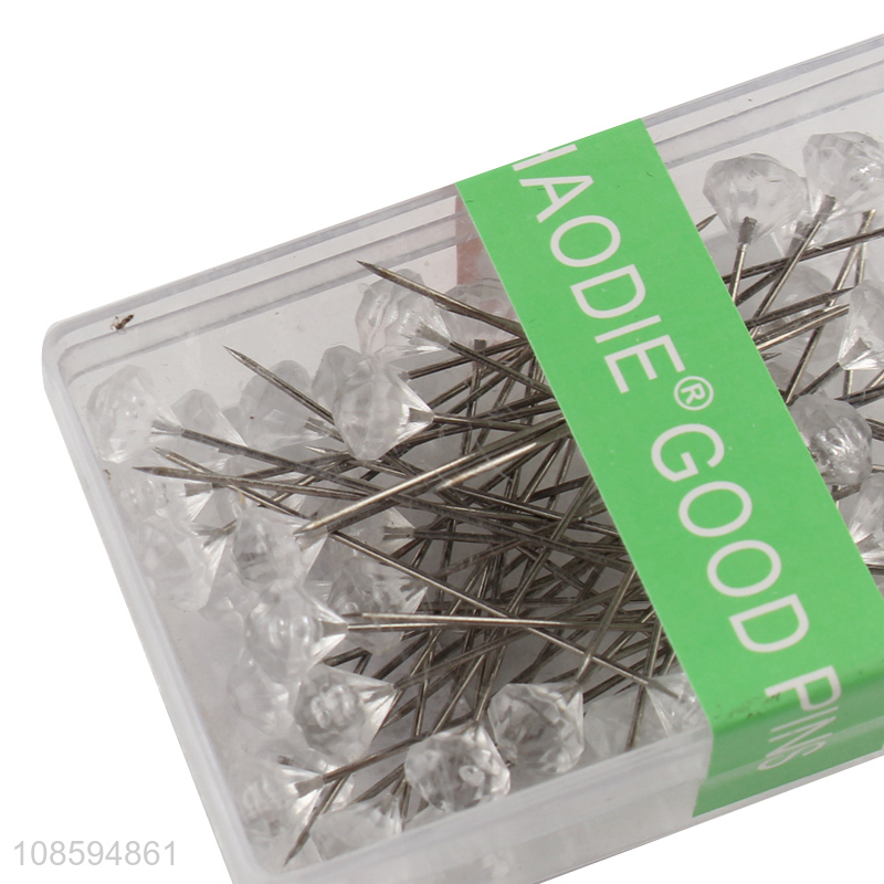 Factory price acrylic straight head dressmaking pins