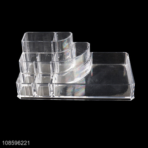 Hot product clear multi-function plastic makeup storage box