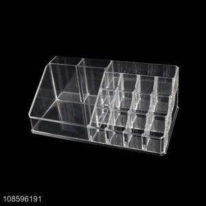 Factory price plastic countertop makeup organizer for lipsticks