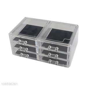 Best quality large capacity makeup storage box for bedroom