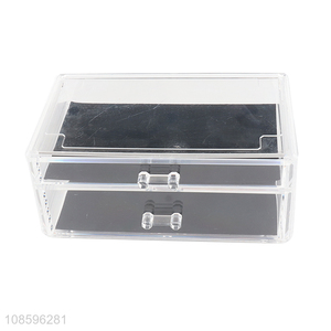 China factory clear makeup organizer cosmetic box for jewelry