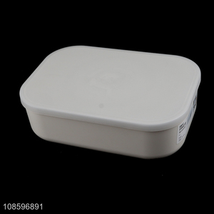 Hot products plastic white simple storage box with lid