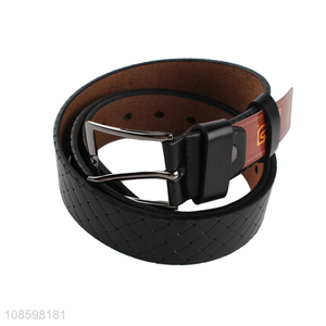 New product 125cm men's pu leather belt for casual jeans