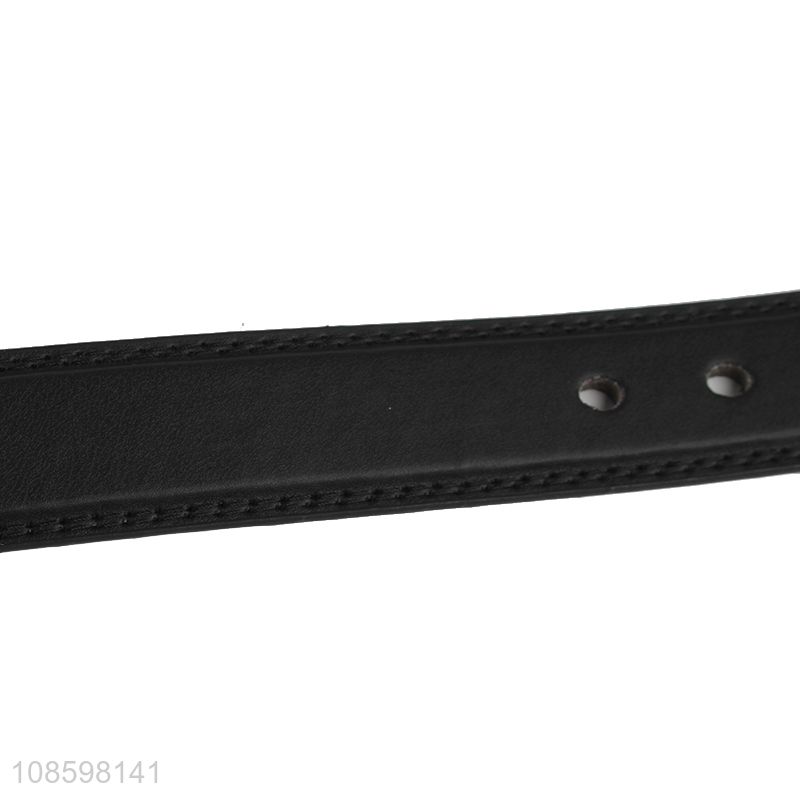 Hot sale 125cm classic faux leather belt for khakis jeans