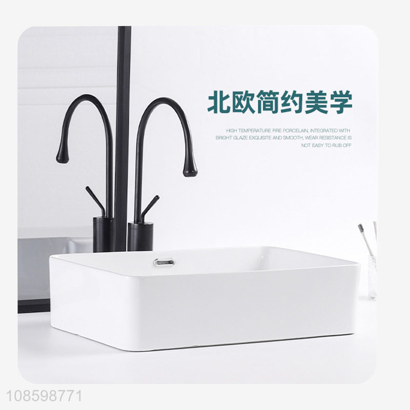 Wholesale ceramic porcelain bathroom vessel vanity sink art basin