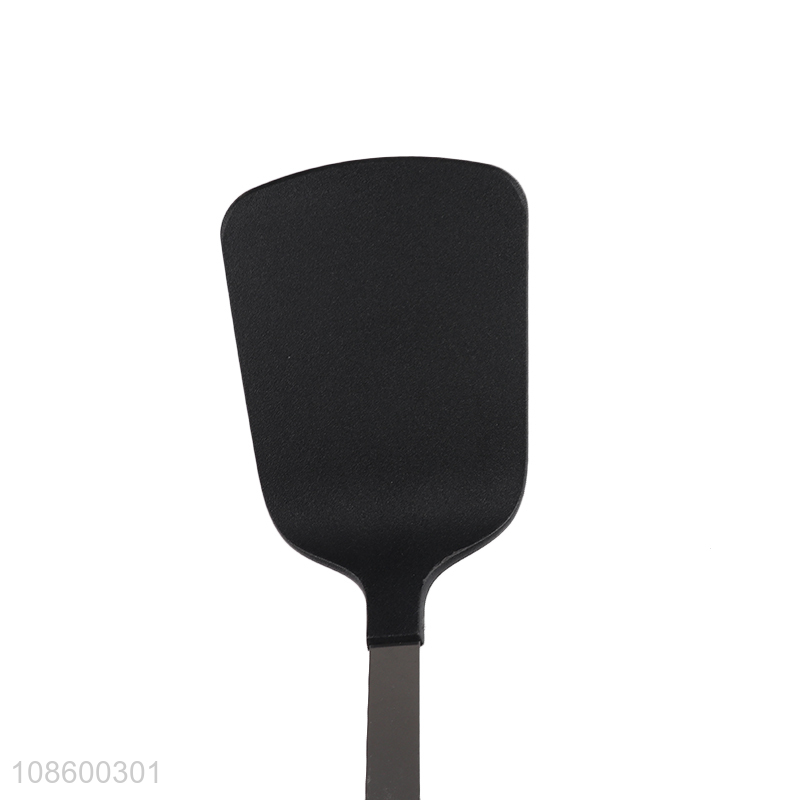 Yiwu factory long handle kitchen utensils nylon cooking spatula