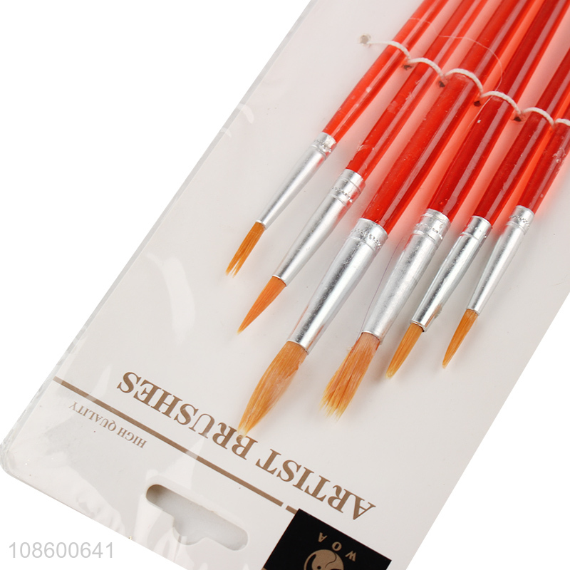 Low price 6pcs painting brush artistic brush art supplies