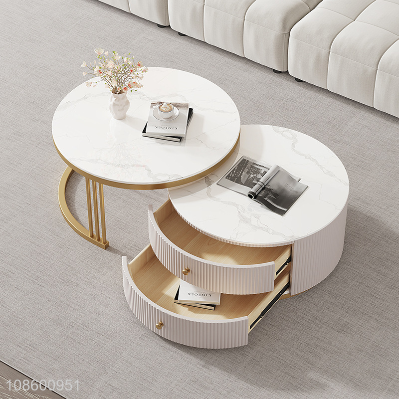 China products round living room coffee table set for sale