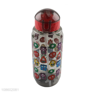 Hot products plastic large capacity water bottle with straw