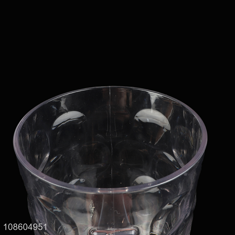 Wholesale plastic beer cup plastic beer glasses with handle