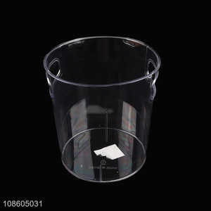 Wholesale clear plastic desktop waste bin mini trash can for office