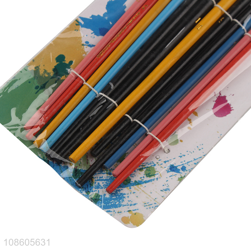 Good price 12pcs paint brush set oil painting brush set wholesale