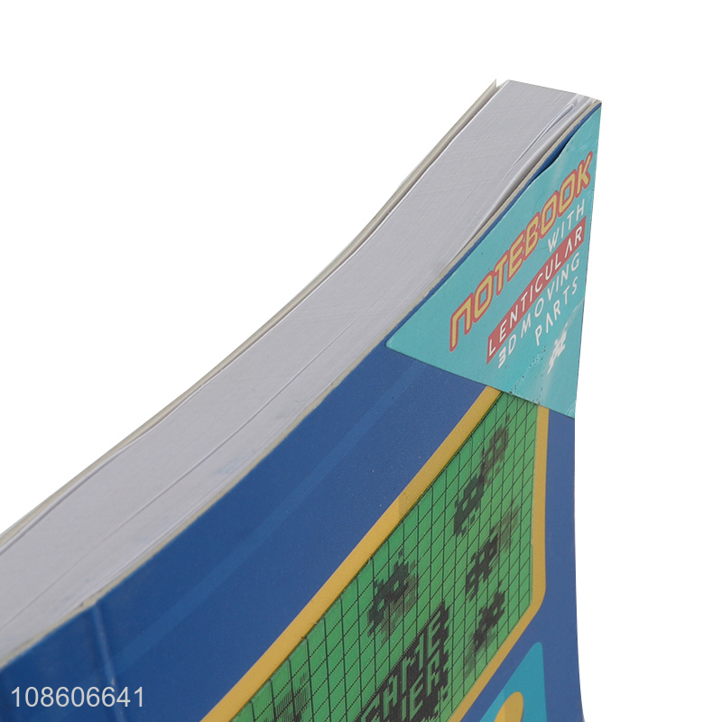 Yiwu factory children notebook with lenticular 3d moving parts
