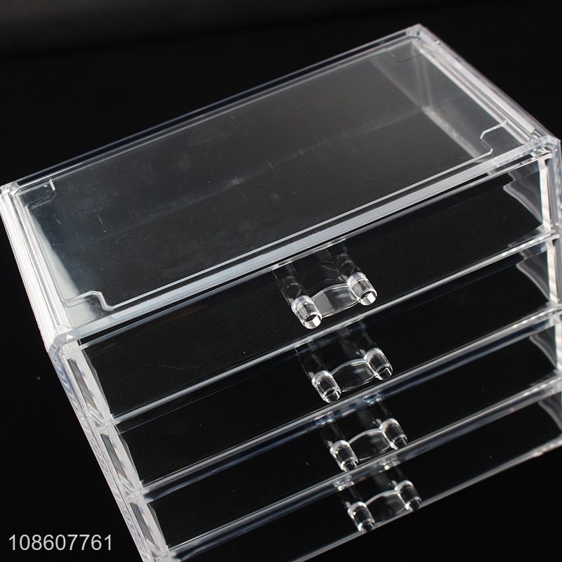 Yiwu market transparent acrylic makeup organizer bathroom organizer