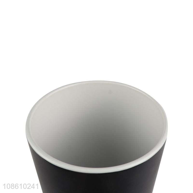 Wholesale two-tone matte ceramic mugs coffee cups with handle