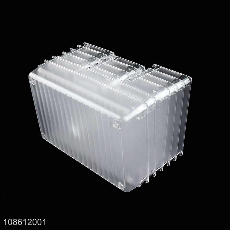 Factory price clear plastic bathroom drawer organizers set for sale