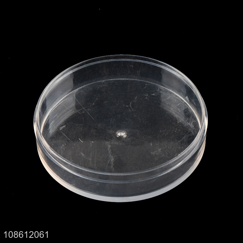 Good price round transparent plastic storage box for cookies cakes