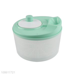 Wholesale large salad spinner with storage lid, drain, bowl, and colander