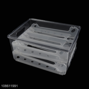 Good price double layered plastic egg storage box for kitchen refrigerator