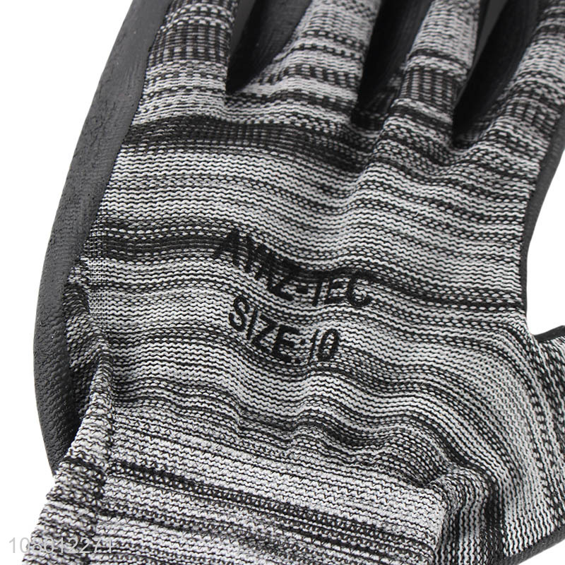 Factory supply crinkle safety work gloves for construction workers