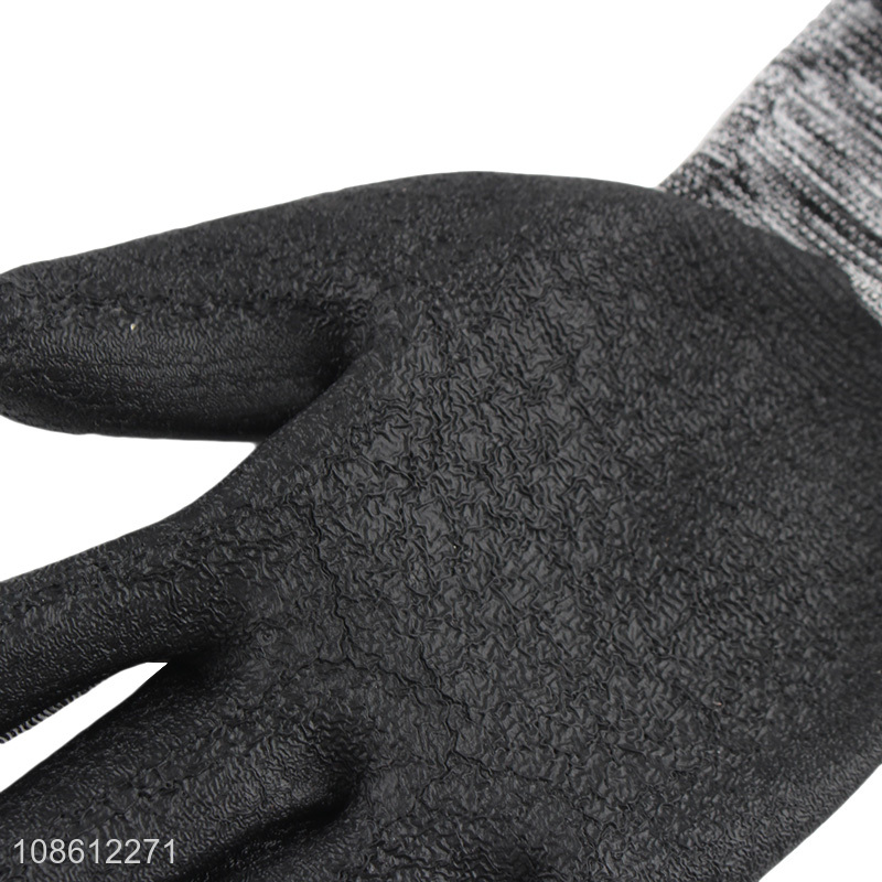 Factory supply crinkle safety work gloves for construction workers