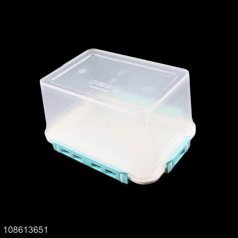 Wholesale 4pcs bpa free plastic food storage boxes with leakproof lid