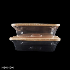 New arrival household pp storage box bamboo lid storage box