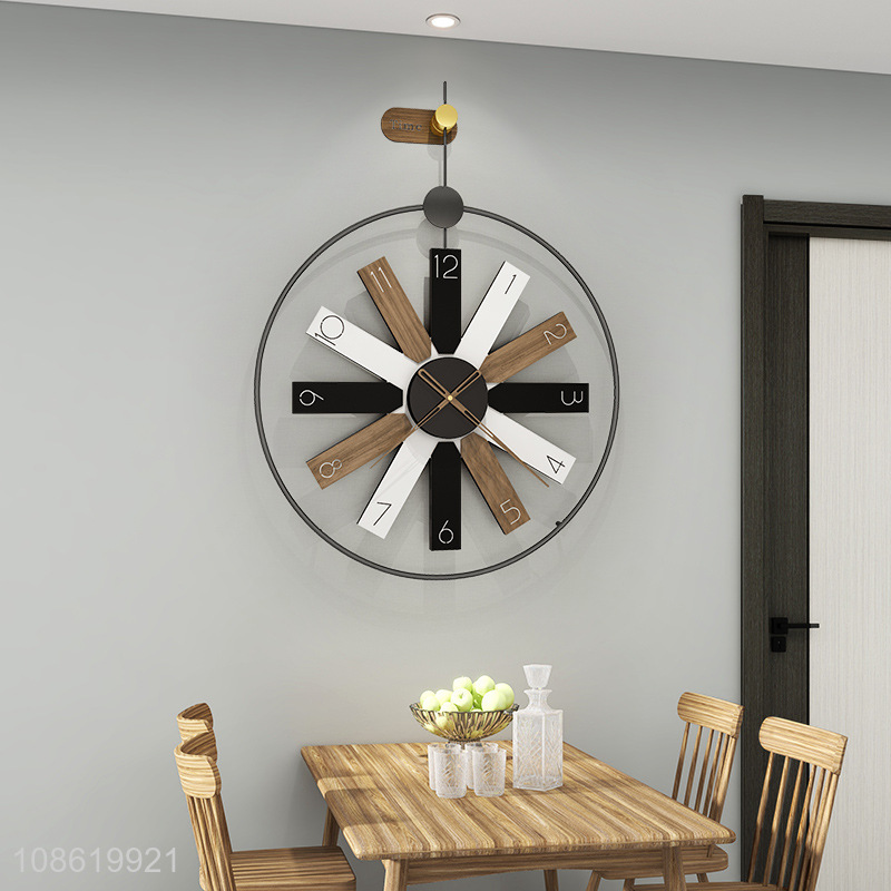 Most popular Nordic style iron art wall clock for home decoration