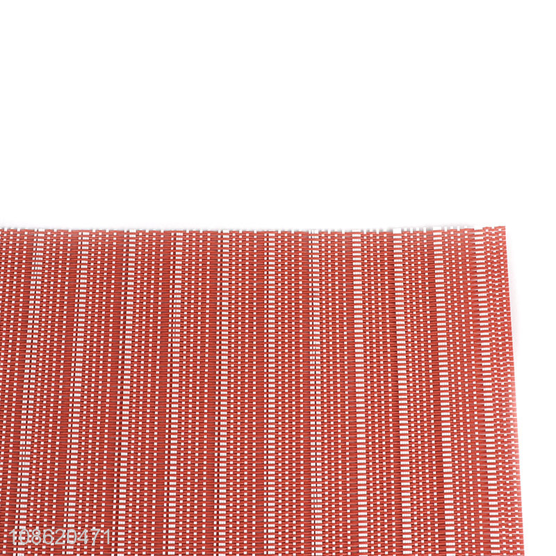 Wholesale woven textilene table mat placemat for dining table