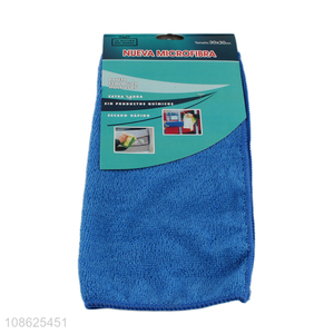 Factory supply square microfiber car cleaning cloth towel