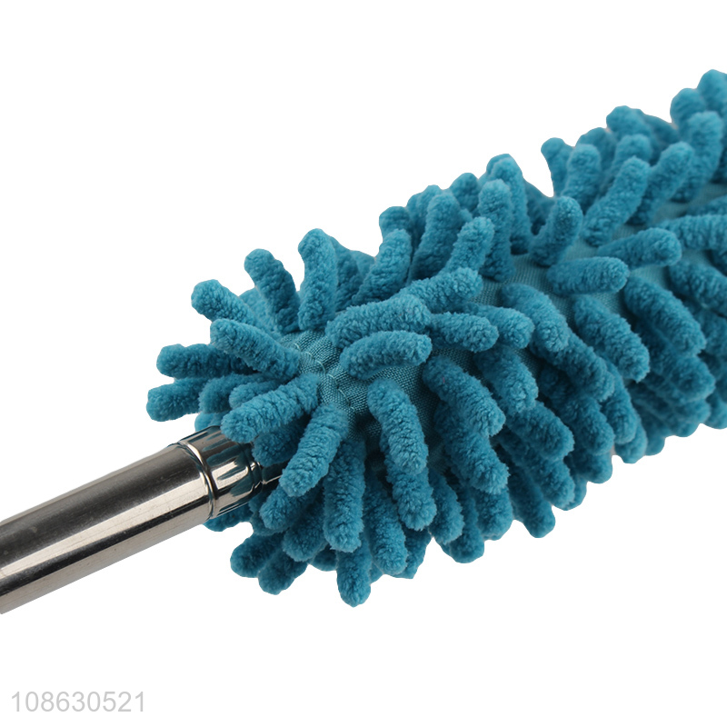 Wholesale telescopic handle microfiber feather chenille duster cleaning tool