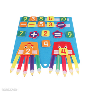 New product montessori toy felt counting toy math toy for kids