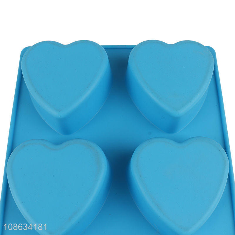 Hot selling bpa free silicone heart shaped cake molds