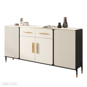 Hot selling luxury modern slate top cabinet kitchen sideboard cabinet