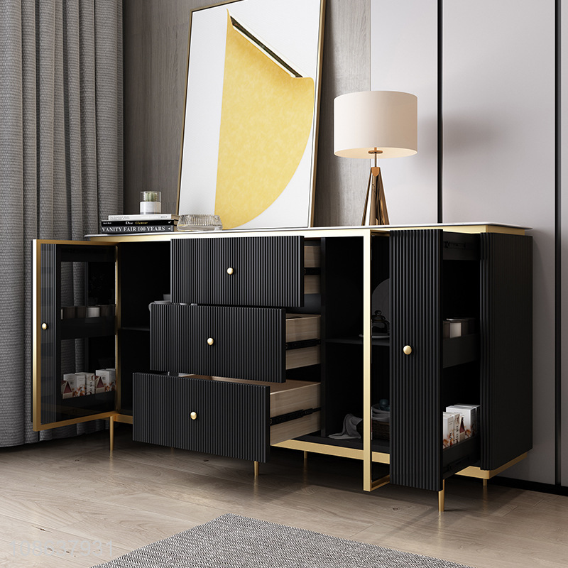 Wholesale modern luxury slate sideboard cabinet living room furniture