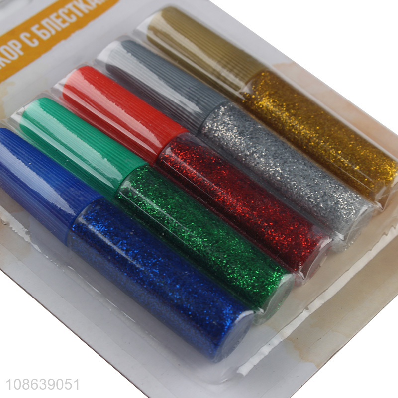 Most popular 5pcs translucent glitter glue for decoration