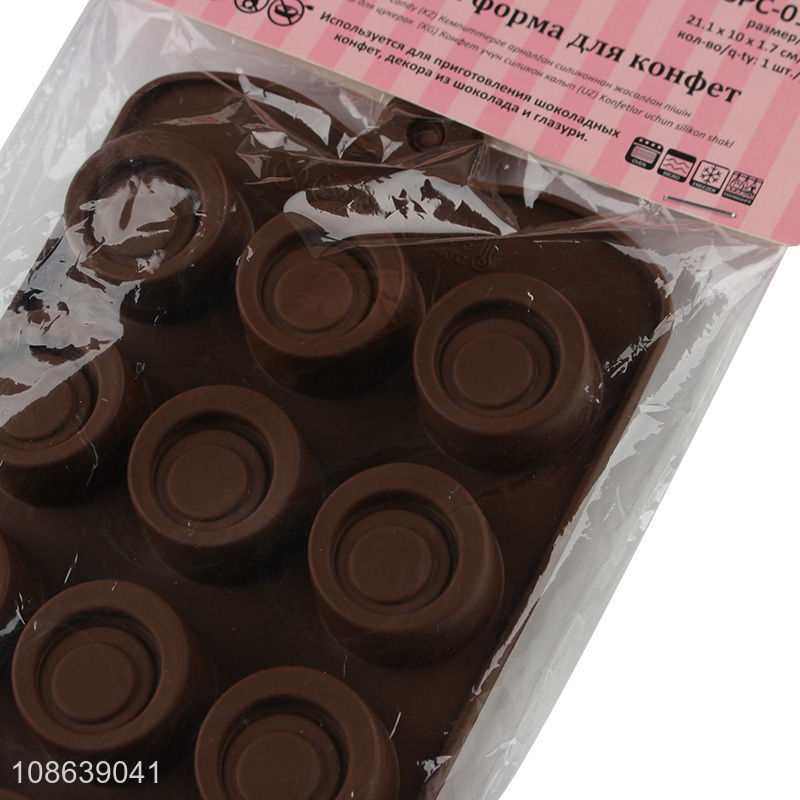 Good selling silicone non-stick chocolate candy mould wholesale