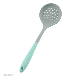 Hot items silicone kitchen utensils slotted ladle for sale