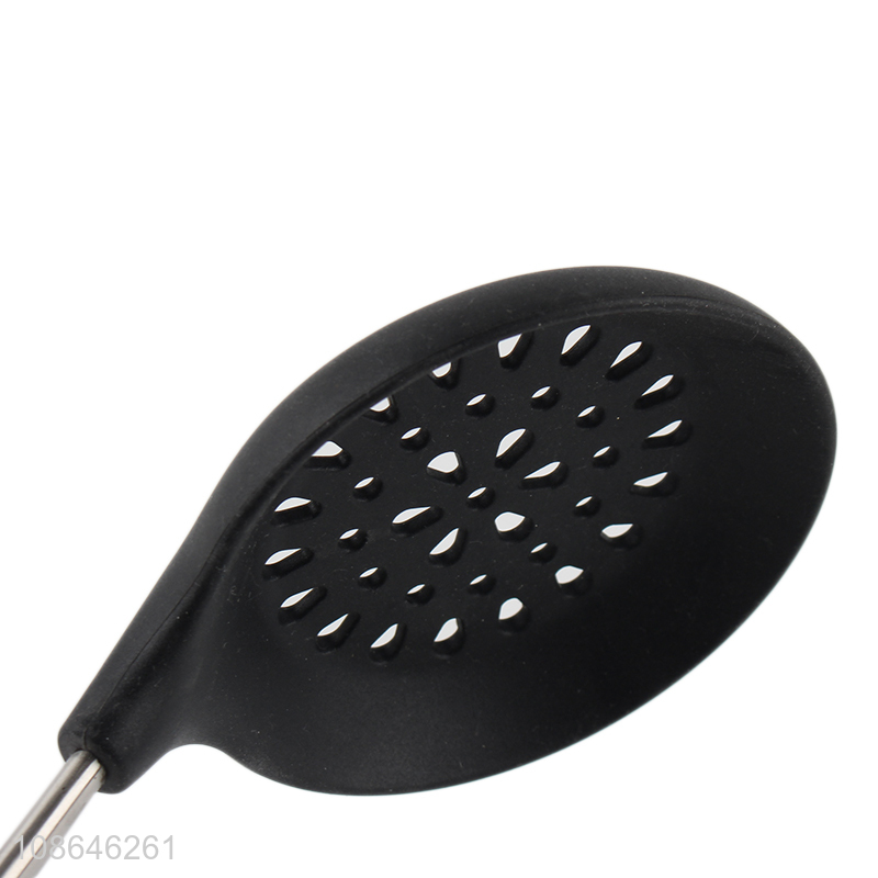 Top quality silicone slotted ladle for kitchen utensils