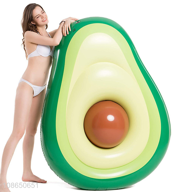 Wholesale water party toy inflatable avocado pool floats lounges for adults