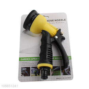 High quality 8-pattern plastic garden water hose nozzle garden tools