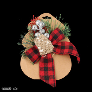 Popular products christmas hanging ornaments bowknot decoration for sale